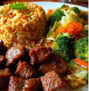 1 Meat 1 Veg Rice Meal